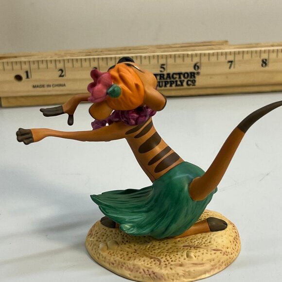 WDCC Timon Hula Figurine Lion King Walt Disney Classics With COA Brown Green - Picture 4 of 4